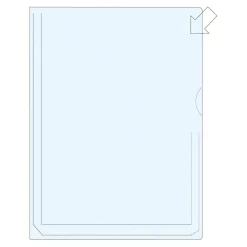 Aktmapp Bälg PP Halvöppen 0,18mm Transparent A4