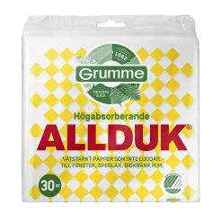 Alltorkduk Grumme Vit 20x20cm