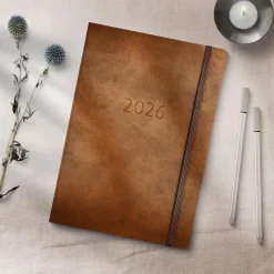 Almanacka Burde 5965 Agency Forma DeLuxe 2027 Brun