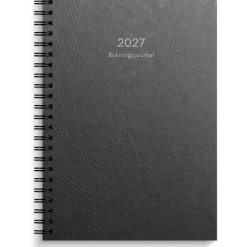 Almanacka Burde 1135 Bokningsjournalen Kartong 2027 Svart