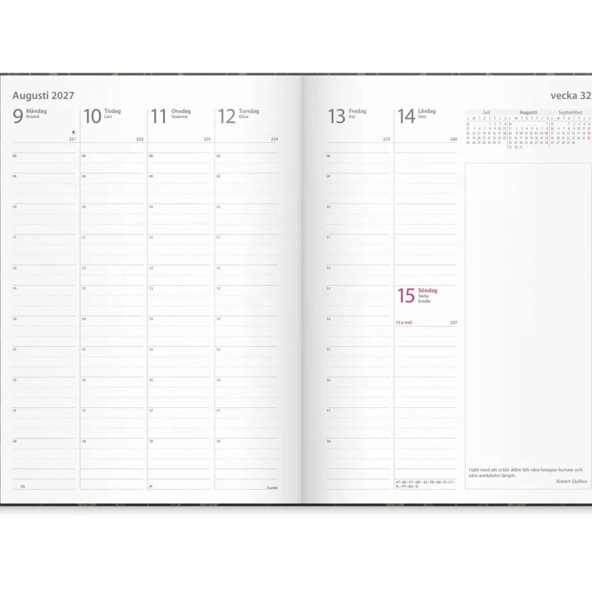 Almanacka Burde 5881 Business Flora 2027 A5