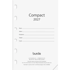 Almanacka Burde 4201 Compact Kalendersats 2027