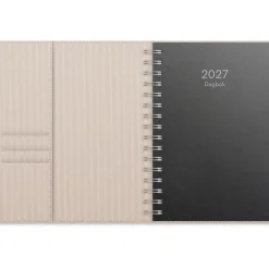 Almanacka Burde 5721 Dagbok Konstläder Amelia 2027 Beige