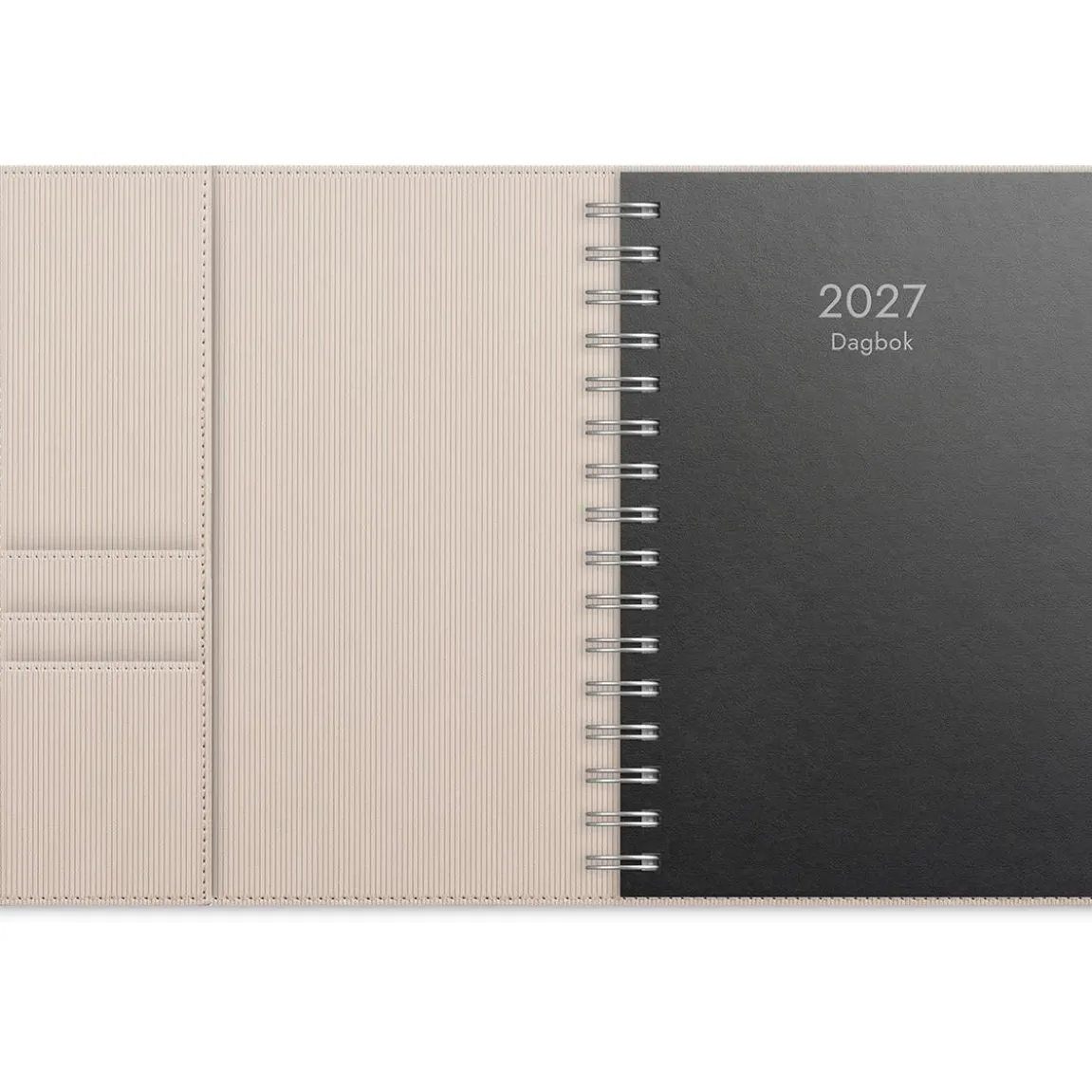 Almanacka Burde 5721 Dagbok Konstläder Amelia 2027 Beige