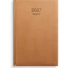 Almanacka Burde 1029 Dagbok Konstläder Inbunden 2027 Cognac