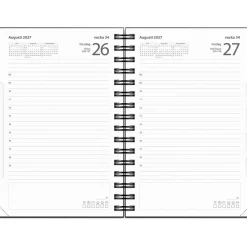 Almanacka Burde 1023 Dagbok PP-plast 2027 Svart