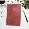 Almanacka Burde 1087 Dagbokskalender Inbunden 2027 Röd