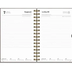 Almanacka Burde 5578 Dagbok Twist 2027 Brun 135x205mm