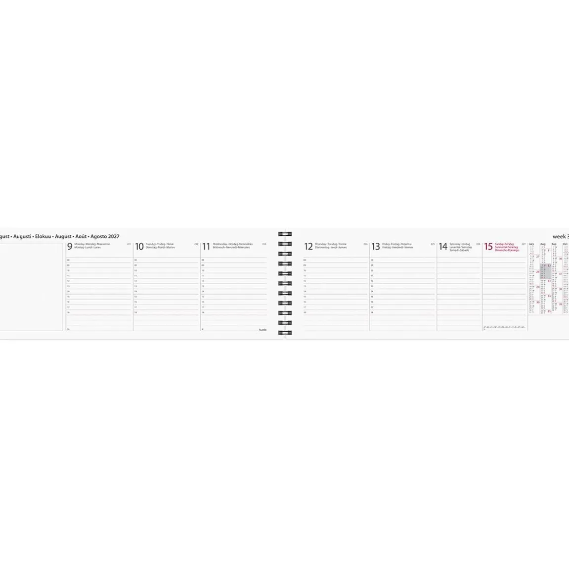 Almanacka Burde 1353 Desk calendar Europe 2027