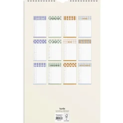 Almanacka Burde 1766 Familjekalender Color Blocking 2027