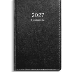 Almanacka Burde 3326 Fickagenda Konstläder 2027 Svart
