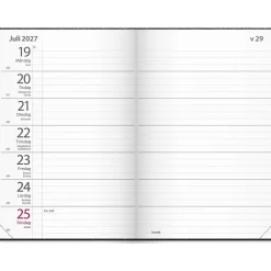 Almanacka Burde 3326 Fickagenda Konstläder 2027 Svart