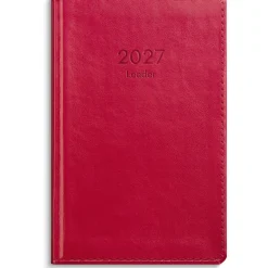 Almanacka Burde 3338 Leader Konstläder Inbunden 2027 Röd
