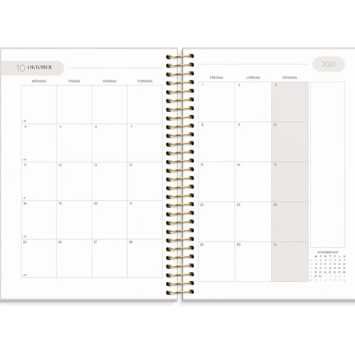 Almanacka Burde 1229 Life Organizer 2027 A5