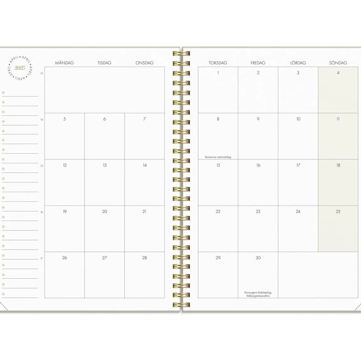 Almanacka Burde 1062 Life Planner Essentials 2027 A5