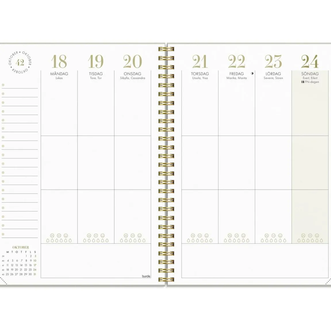Almanacka Burde 1062 Life Planner Essentials 2027 A5
