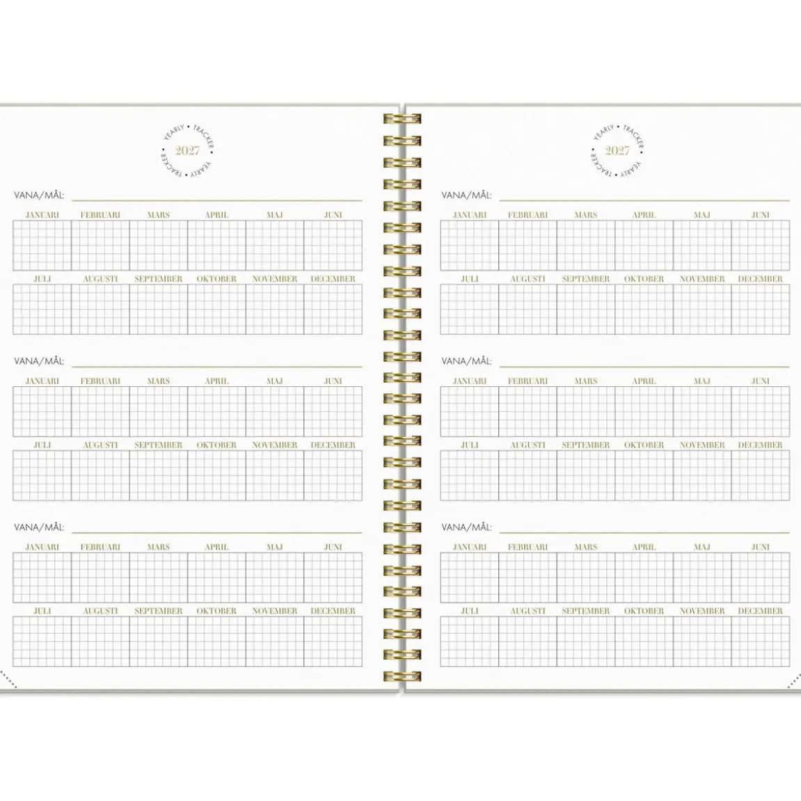 Almanacka Burde 1062 Life Planner Essentials 2027 A5