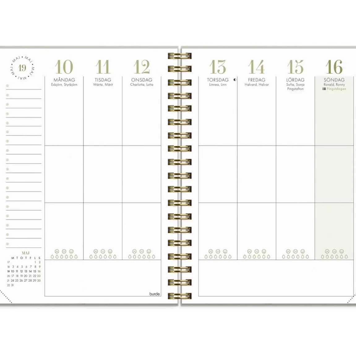 Almanacka Burde 1065 Life Planner Essentials 2027 A6