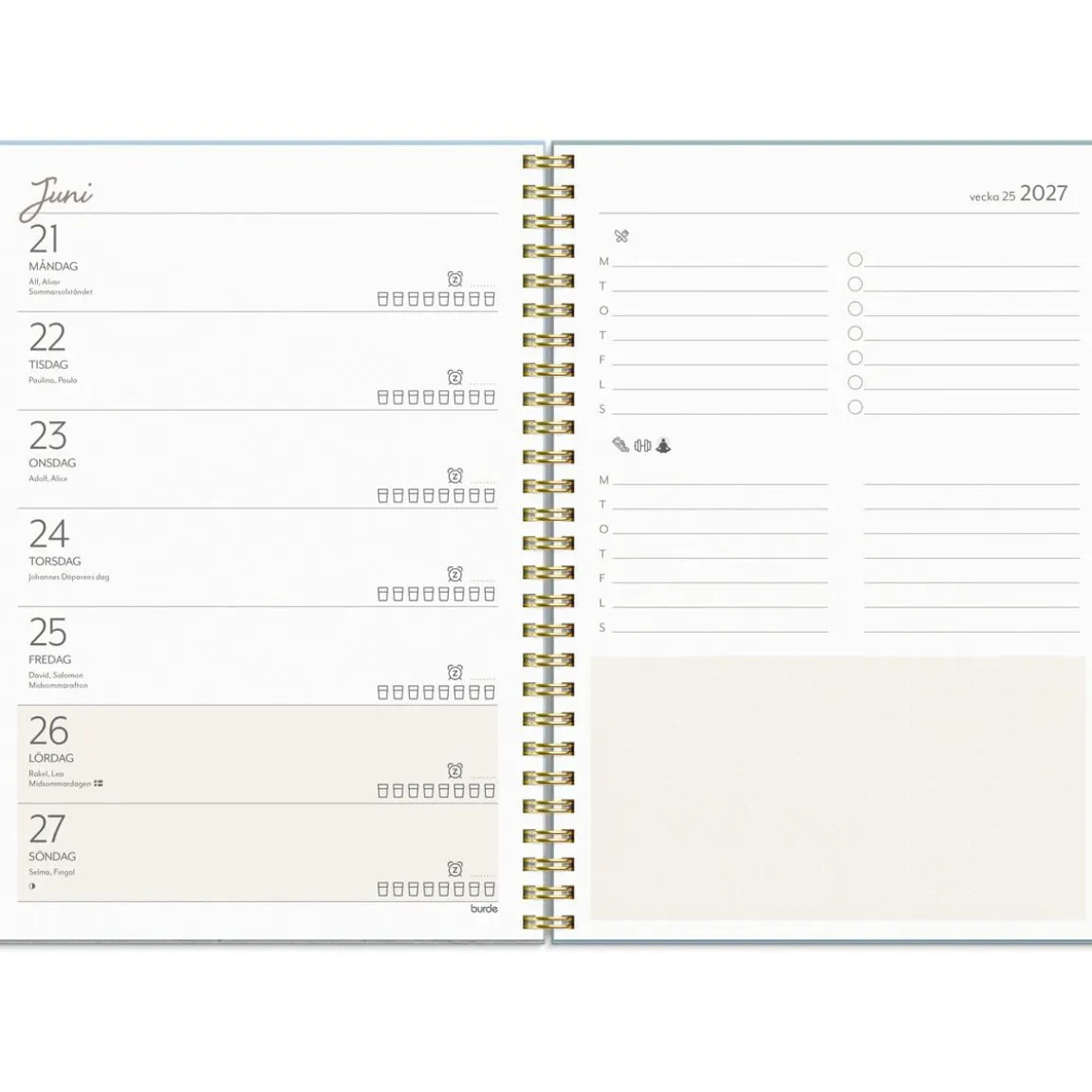 Almanacka Burde 1293 Life Planner Feel Good 2027 A5
