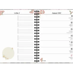 Almanacka Burde 1037 Life Planner 2027 Floral