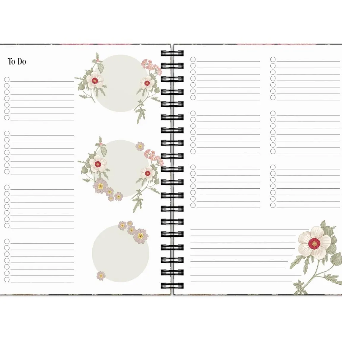 Almanacka Burde 1037 Life Planner 2027 Floral