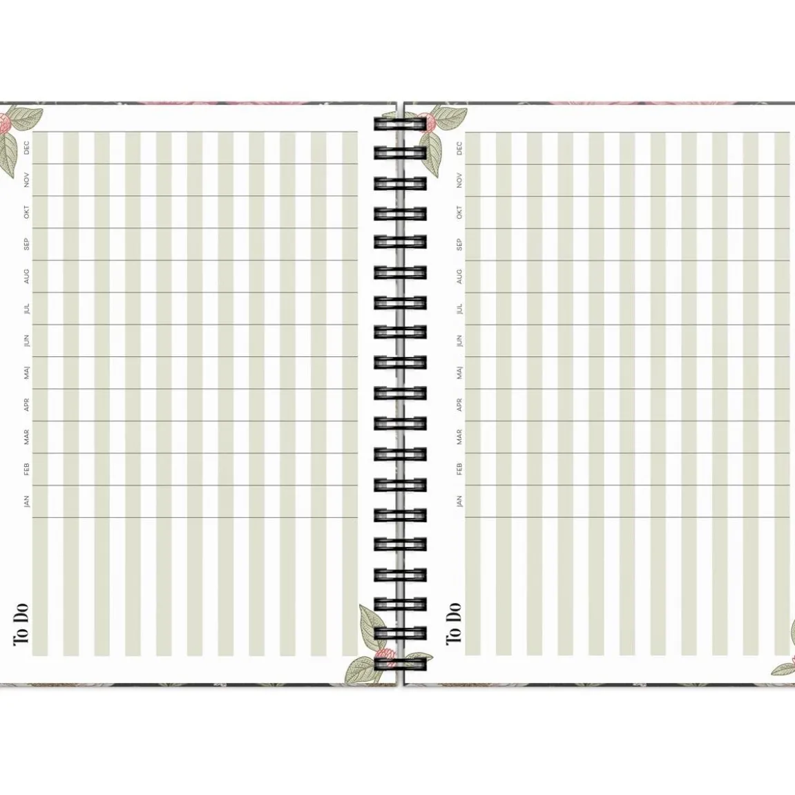 Almanacka Burde 1037 Life Planner 2027 Floral