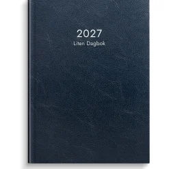 Almanacka Burde 1039 Liten Dagbok Konstläder 2027 Blå A6