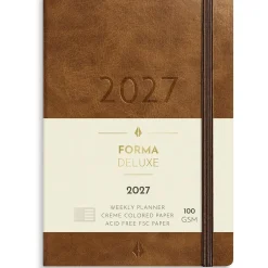 Almanacka Burde 5961 Liten Vecko Forma Deluxe 2027 Brun A6