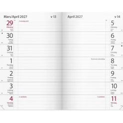 Almanacka Burde 3306 Maxinote Kartongomslag 2027 Blå