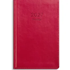 Almanacka Burde 3345 Prestige Konstläder Inbunden 2027 Röd
