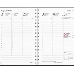 Almanacka Burde 3343 Prestige Plast 2027 Svart