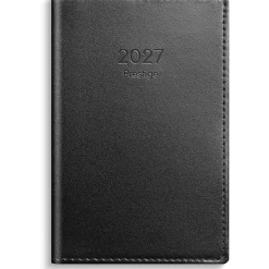 Almanacka Burde 3341 Prestige Skinn Inbunden 2027 Svart