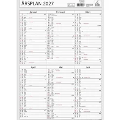 Almanacka Burde 5030 Årsplan 2027