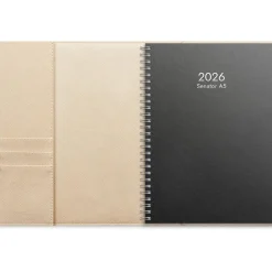 Almanacka Burde 5761 Senator Konstläder Amelia 2027 Beige A5