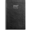 Almanacka Burde 1146 Stora Fick Konstläder 2027 Svart