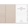Almanacka Burde 5709 Stor Veckokalender Amelia 2027 Beige A5