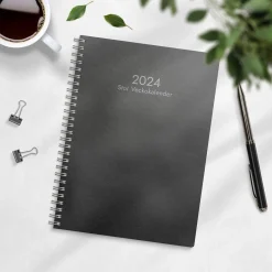 Almanacka Burde 5108 Stor Veckokalender ECO Line 2027 Svart