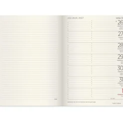 Almanacka Burde 5962 Stor Veckokalender Forma Deluxe 2027 A5