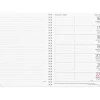 Almanacka Burde 5809 Stor Veckokalender 2027 Svart A5