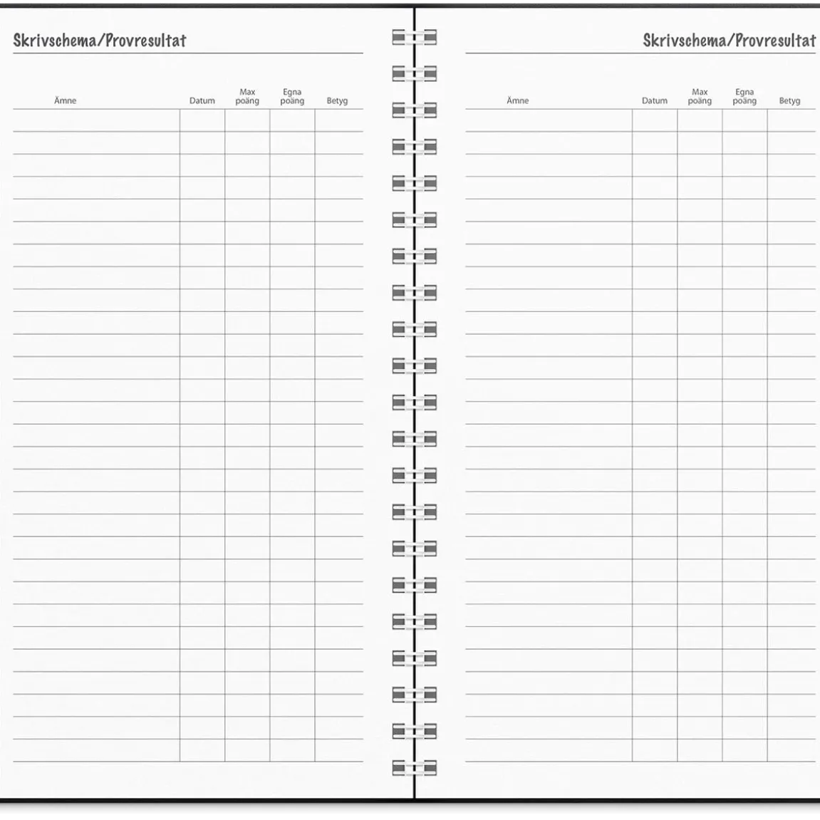 Almanacka Burde 3681 Studieåret Stora Basic Plast 26-27 165x90mm