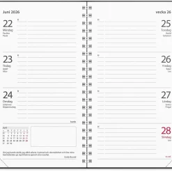 Almanacka Burde 3681 Studieåret Stora Basic Plast 26-27 165x90mm