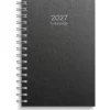 Almanacka Burde 1163 Tidkalender Kartongomslag 2027 Svart