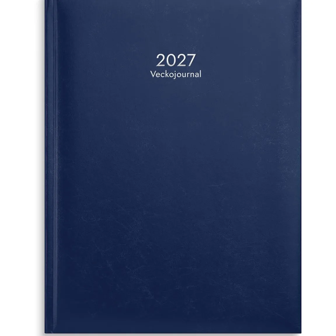 Almanacka Burde 1110 Veckojournal Konstläder Inbunden 2027 Mörkblå