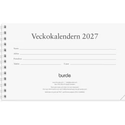 Almanacka Burde 1410 Veckokalendern Refill 2027