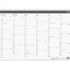 Almanacka Burde 5050 Väggblad Elegant 2027 420x297mm
