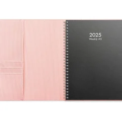 Almanacka Burde 5371 Weekly Konstläder Amelia 2025 Rosa A5