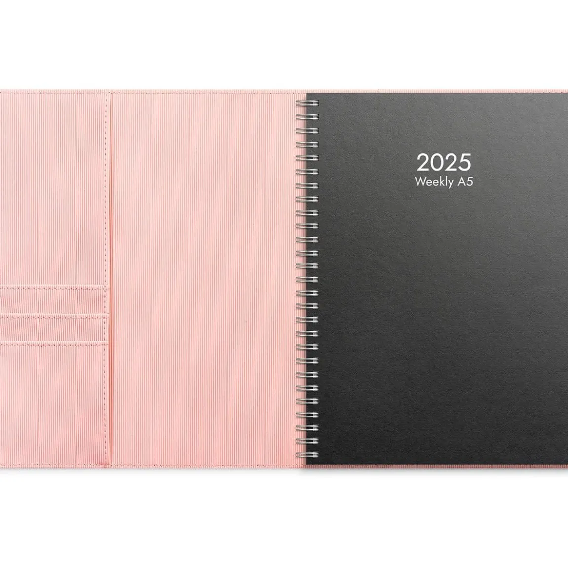 Almanacka Burde 5371 Weekly Konstläder Amelia 2025 Rosa A5