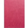 Almanacka Burde 1179 Weekly Konstläder Inbunden 2027 Rosa A5