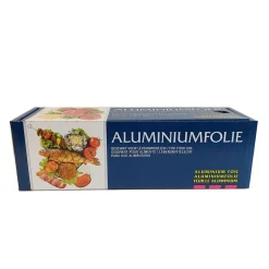 Aluminiumfolie i dispenserbox 12my 30cm x 150m