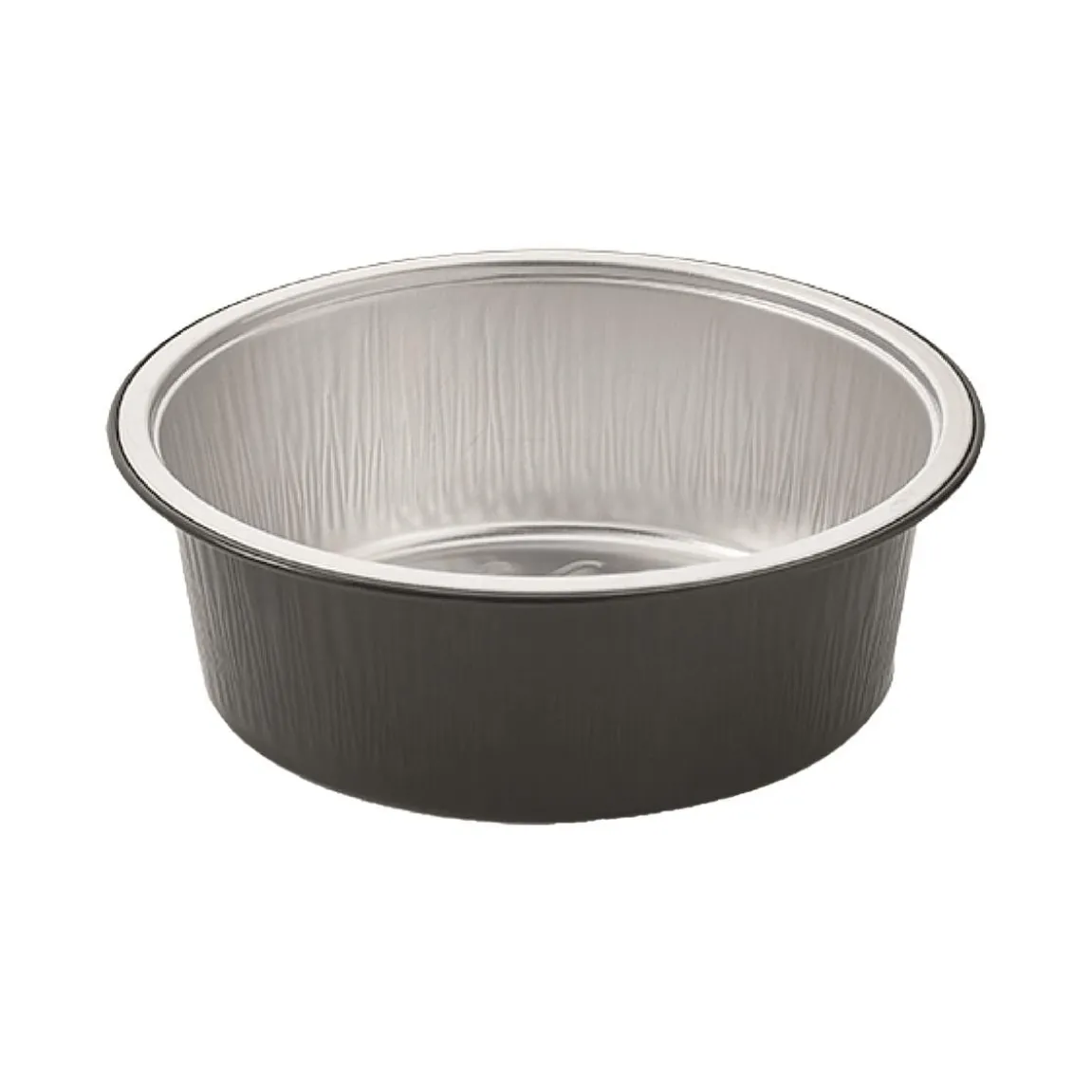 Aluminiumform R2C Svart Ø133x45mm 440ml